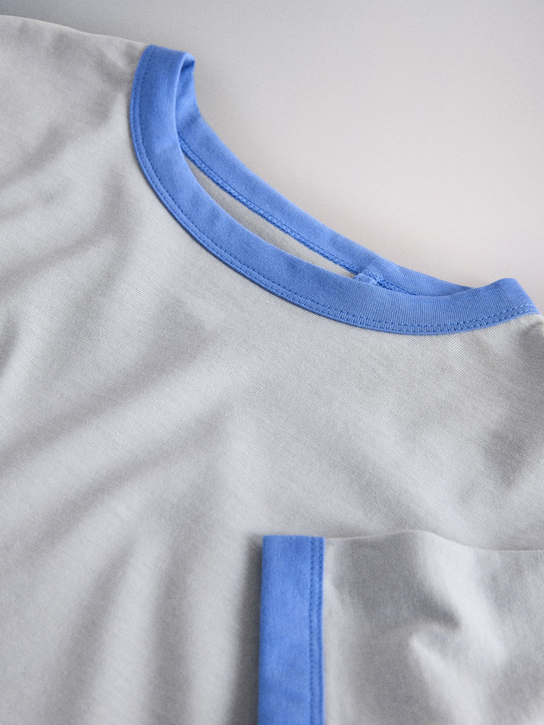 Dsiney Kidz - The Set 3 Pack Oversized Short Sleeve Contrast Trim T-Shirts Blue/Navy/Cobalt/White image 10