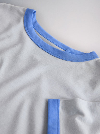 Dsiney Kidz - The Set 3 Pack Oversized Short Sleeve Contrast Trim T-Shirts Blue/Navy/Cobalt/White image 10