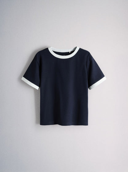 Dsiney Kidz - The Set 3 Pack Oversized Short Sleeve Contrast Trim T-Shirts Blue/Navy/Cobalt/White image 6