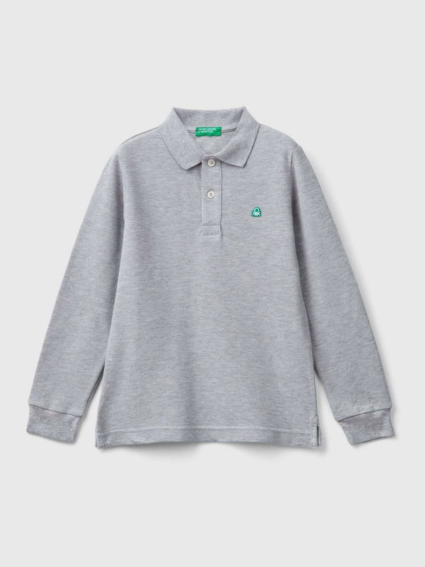 Dsiney Kidz - Benetton Grey Longsleeve Polo Shirt image 1
