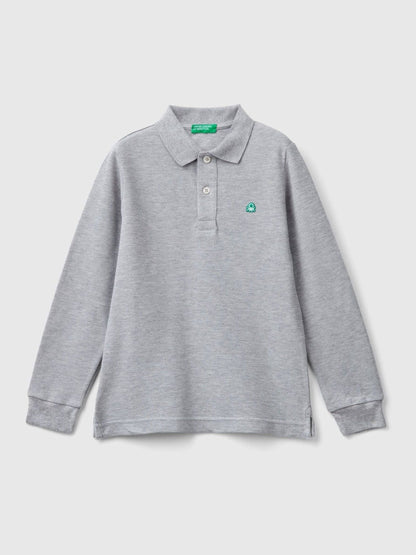 Dsiney Kidz - Benetton Grey Longsleeve Polo Shirt image 1