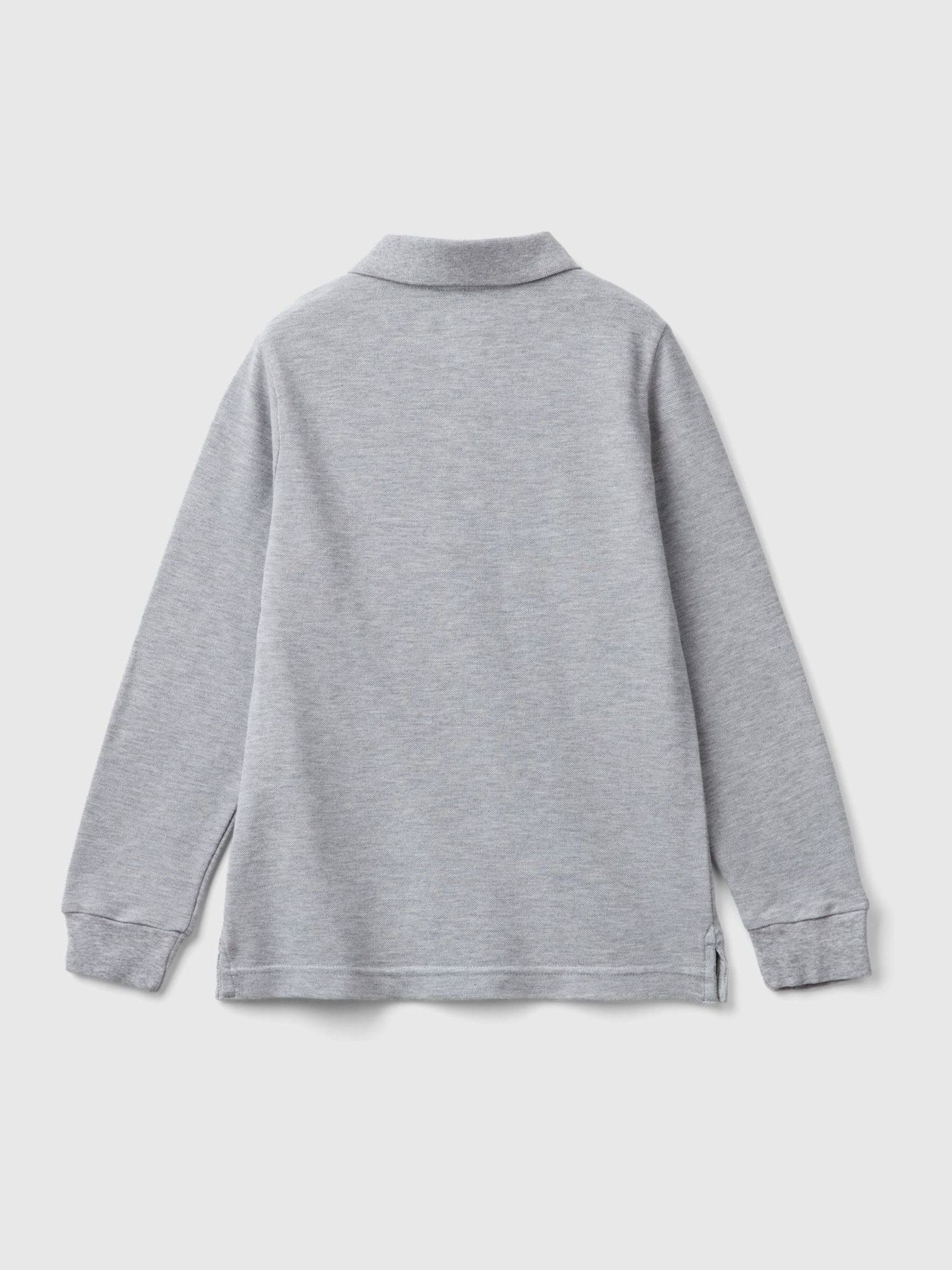 Dsiney Kidz - Benetton Grey Longsleeve Polo Shirt image 2