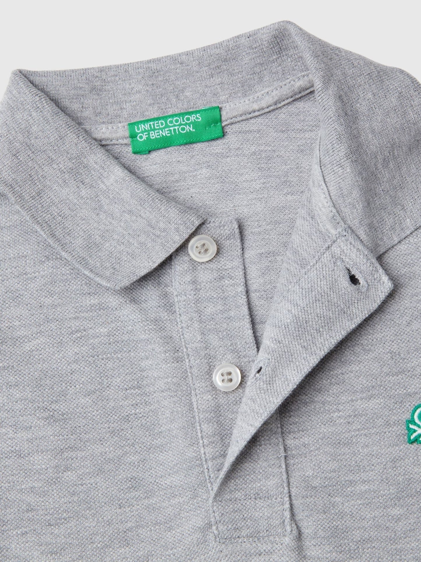 Dsiney Kidz - Benetton Grey Longsleeve Polo Shirt image 3