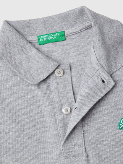 Dsiney Kidz - Benetton Grey Longsleeve Polo Shirt image 3