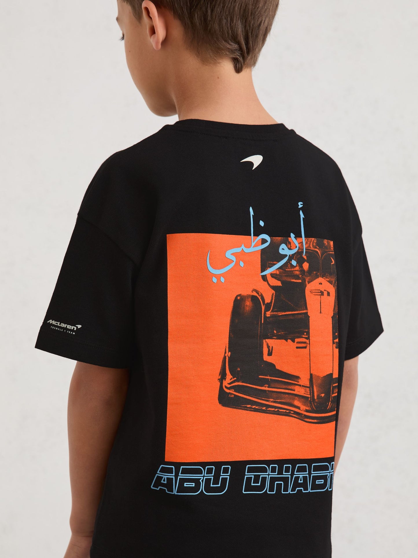 Dsiney Kidz - Mclaren Black Driver 3-9 yrs McLaren F1 Team Abu Dhabi T-Shirt Unisex Fit image 3