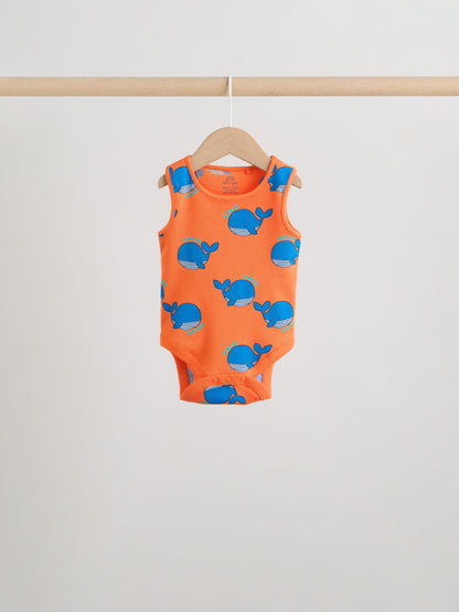 Multi Vest Baby Bodysuits 5 Pack image 6