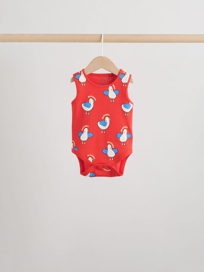 Multi Vest Baby Bodysuits 5 Pack image 7