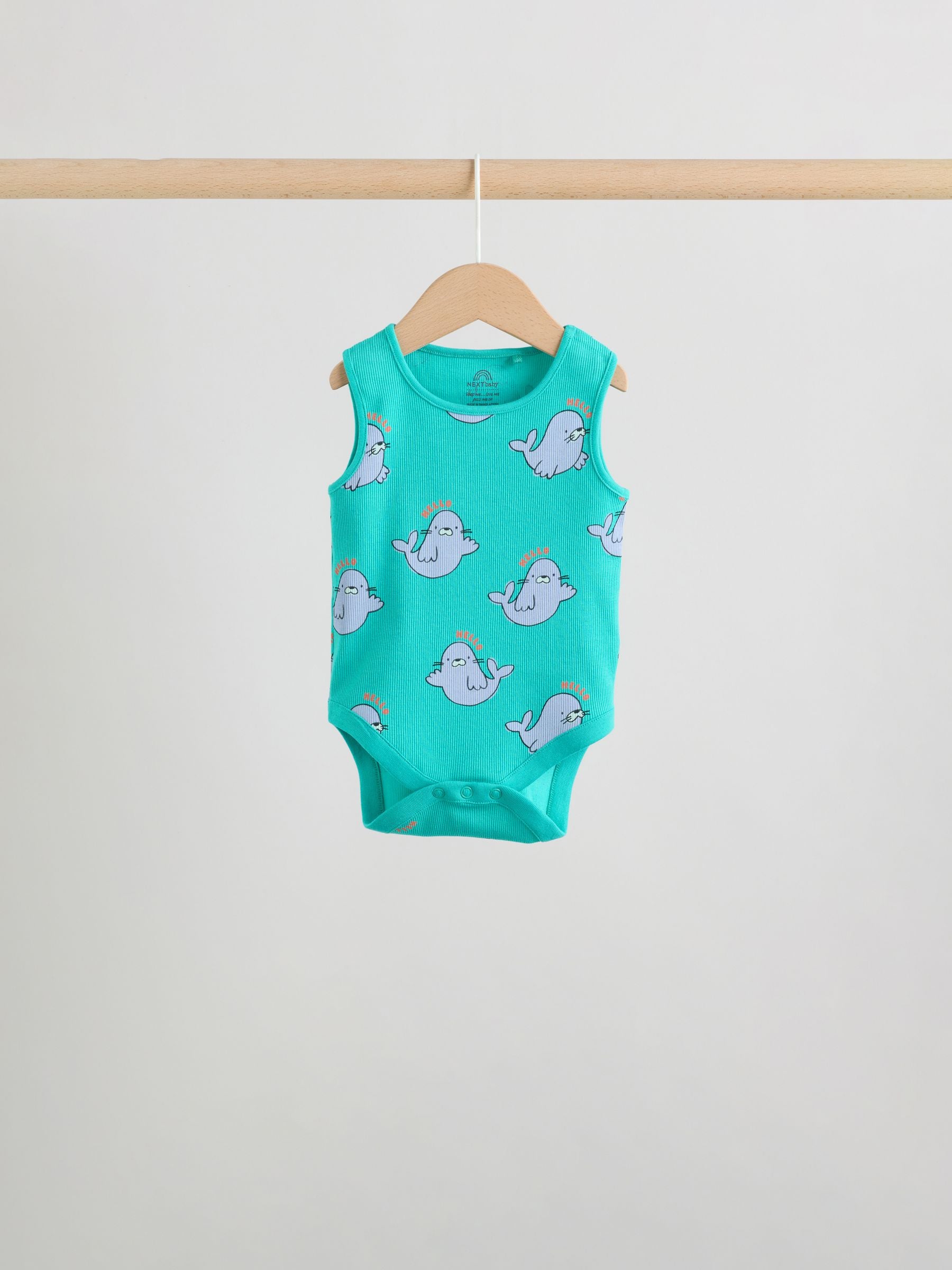 Multi Vest Baby Bodysuits 5 Pack image 8