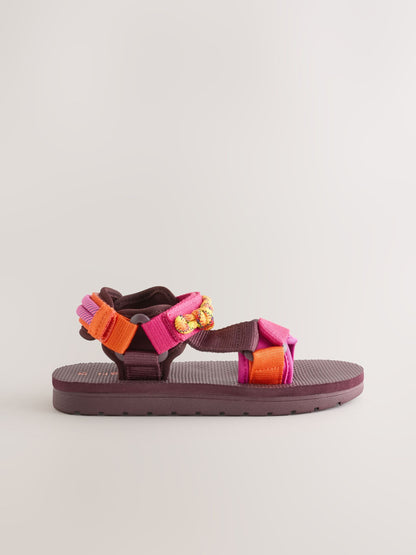 Purple/Orange Sunbake Trekker Sandals image 2