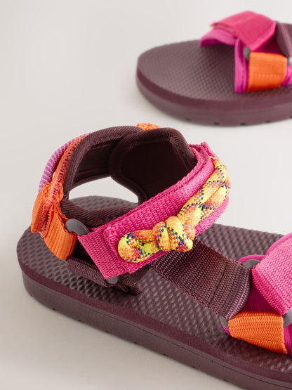 Purple/Orange Sunbake Trekker Sandals image 3