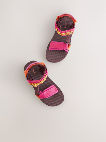 Purple/Orange Sunbake Trekker Sandals image 4