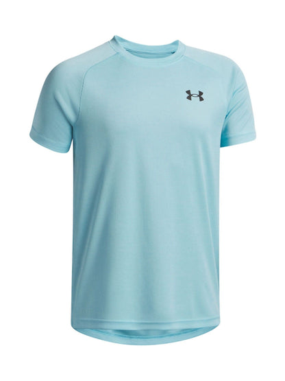 Dsiney Kidz - Under Armour Black/Red Tech Textured Short Sleeve 100% Cotton T-Shirt image 2