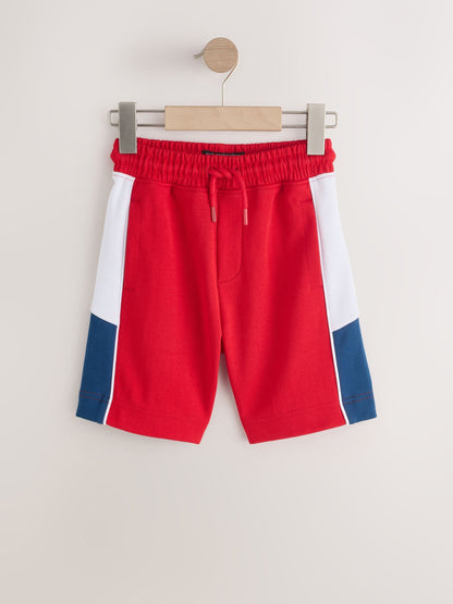 Dsiney Kidz - Red Panelled Sport Shorts (3-16yrs) image 1