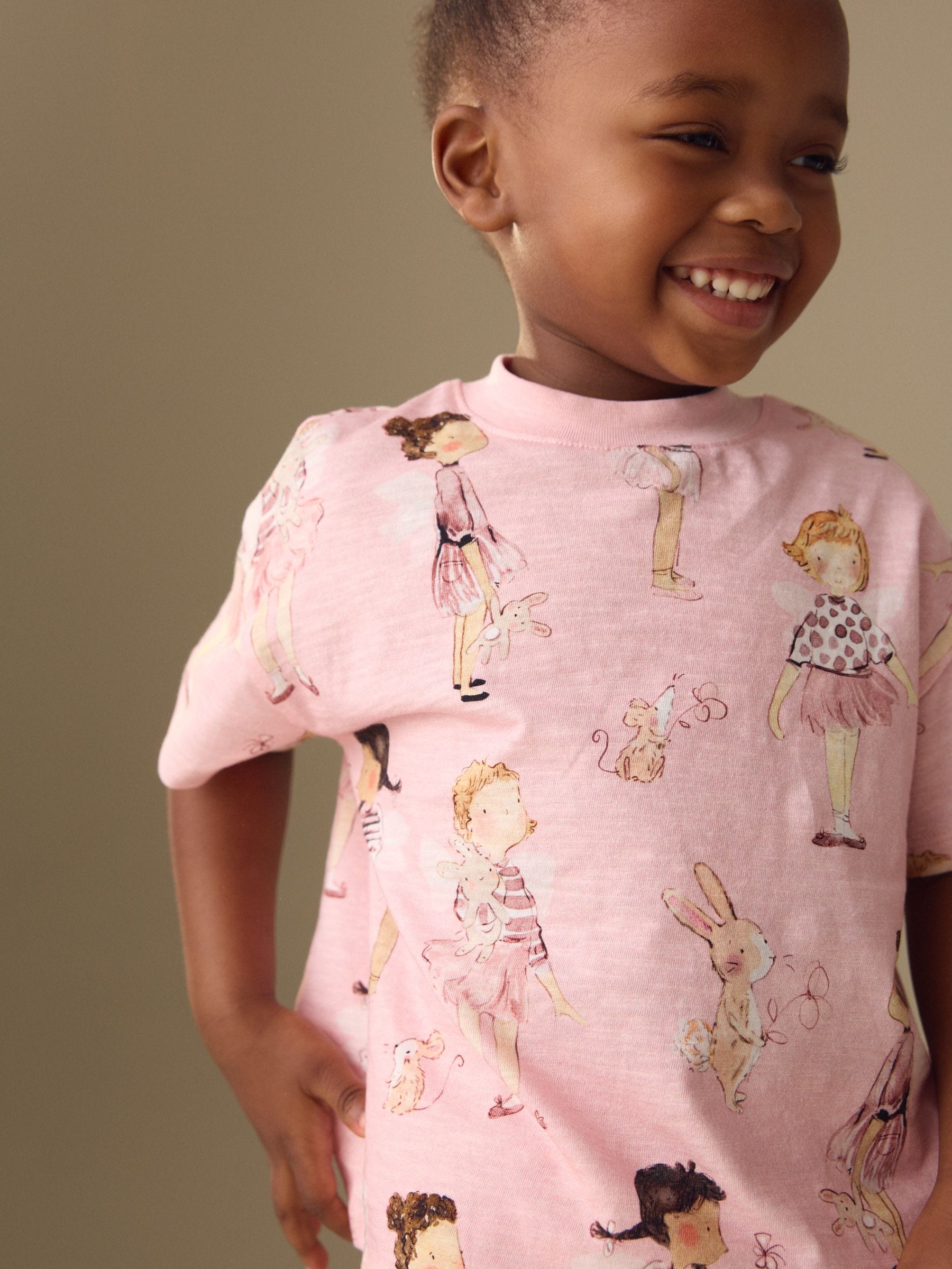Pink/Blue Fairy Top & Cycle Shorts Set 2 Pack (3mths-7yrs) image 4