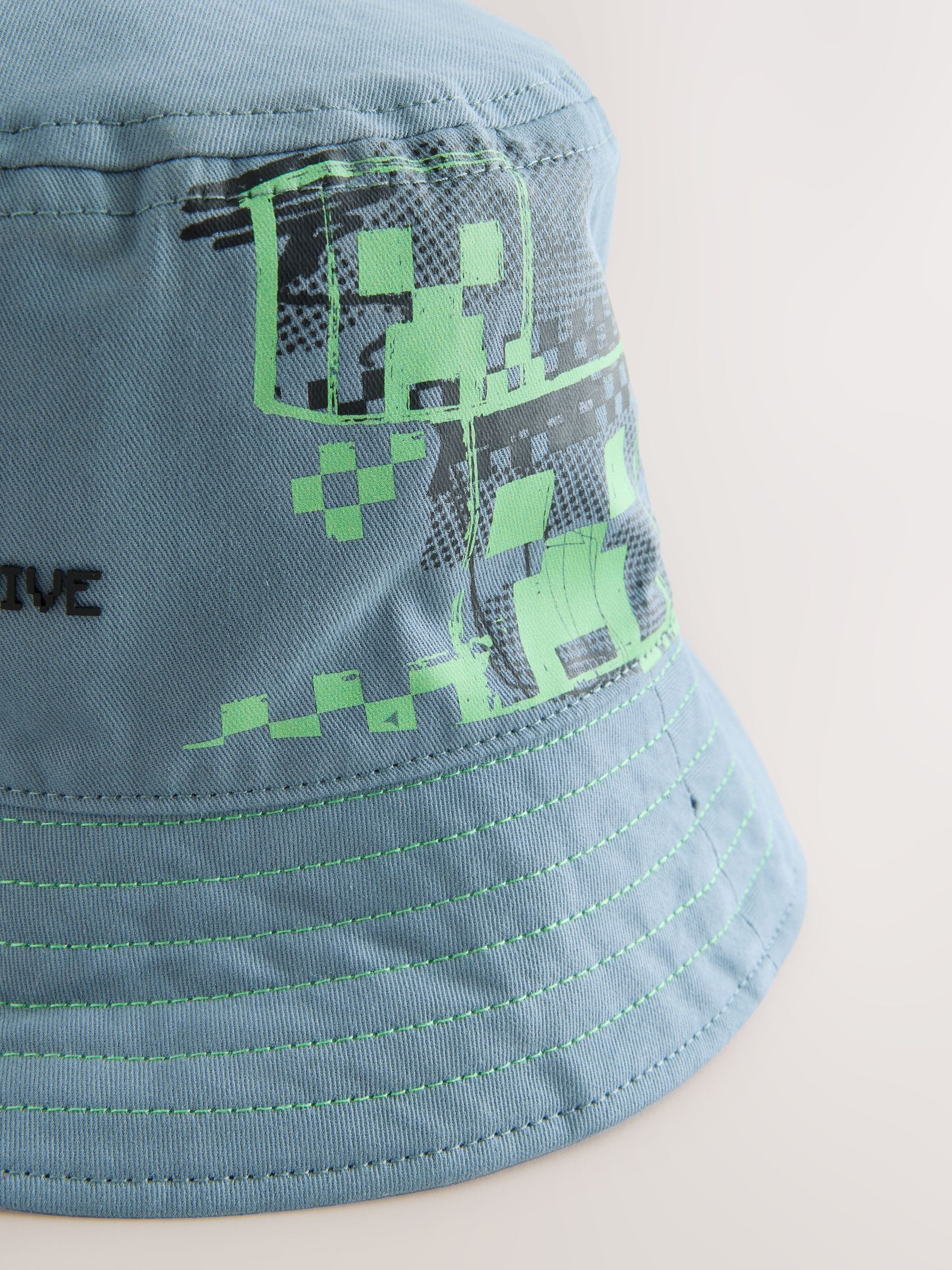 Dsiney Kidz - Teal Blue Minecraft Bucket Hat (3-16yrs) image 2