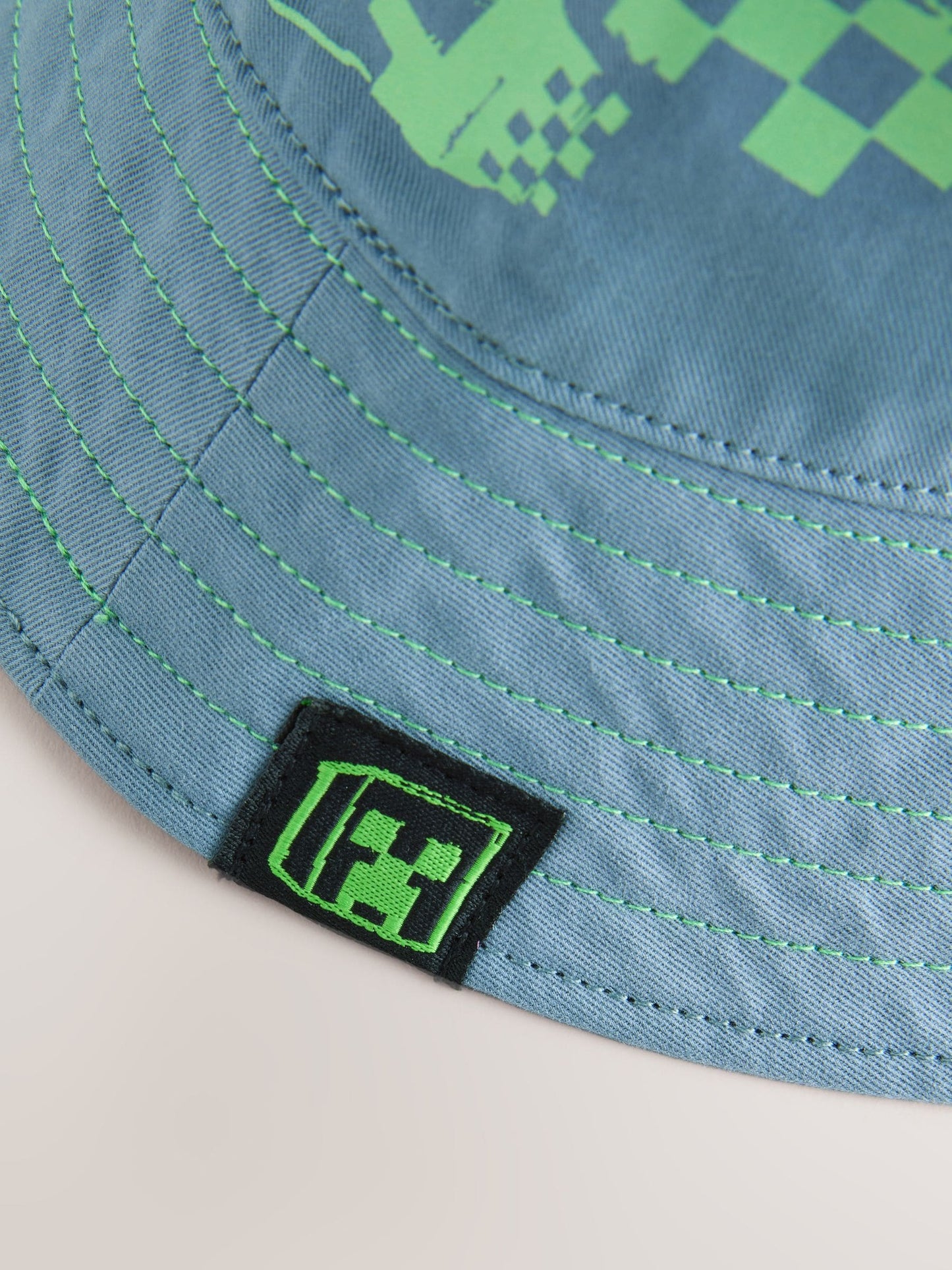 Dsiney Kidz - Teal Blue Minecraft Bucket Hat (3-16yrs) image 3