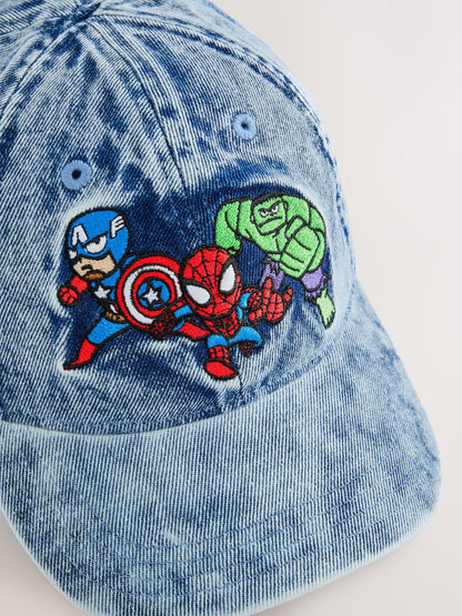 Dsiney Kidz - Blue Denim Avengers Marvel Cap (1-13yrs) image 2