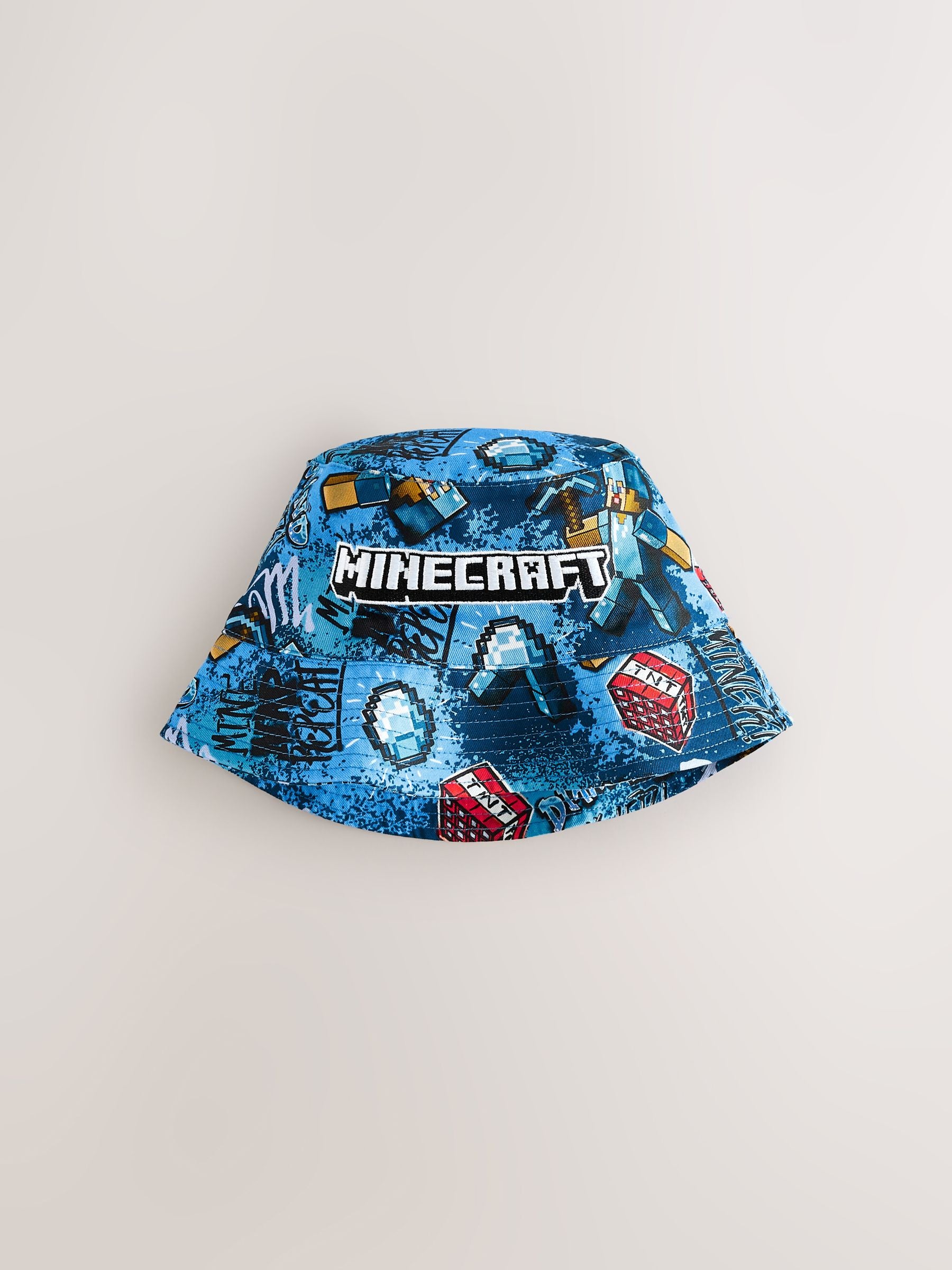 Dsiney Kidz - Black All-Over-Print Minecraft Bucket Hat (3-16yrs) image 1