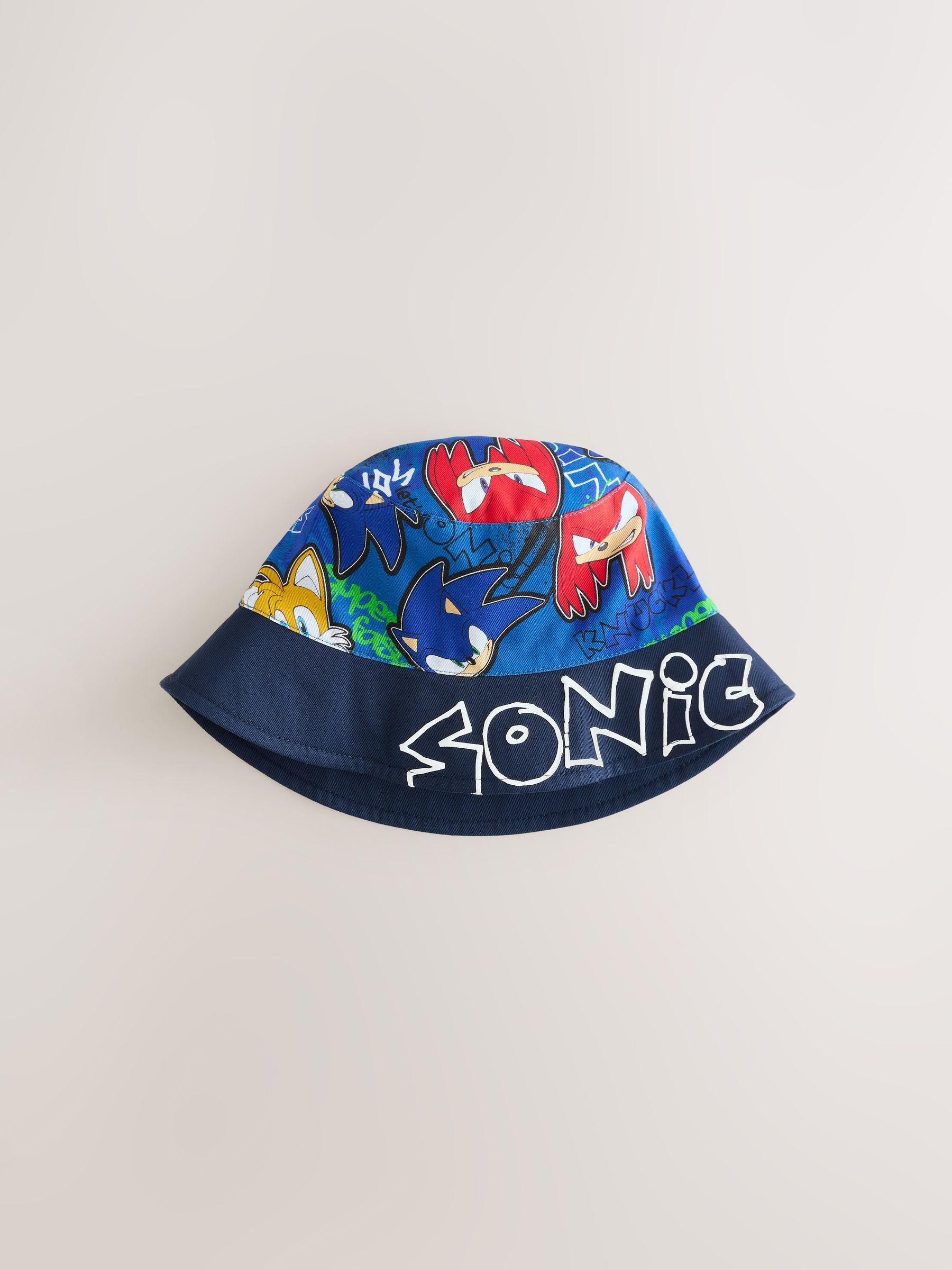 Dsiney Kidz - Blue/Black Sonic the Hedgehog Bucket Hat (3-13yrs) image 1