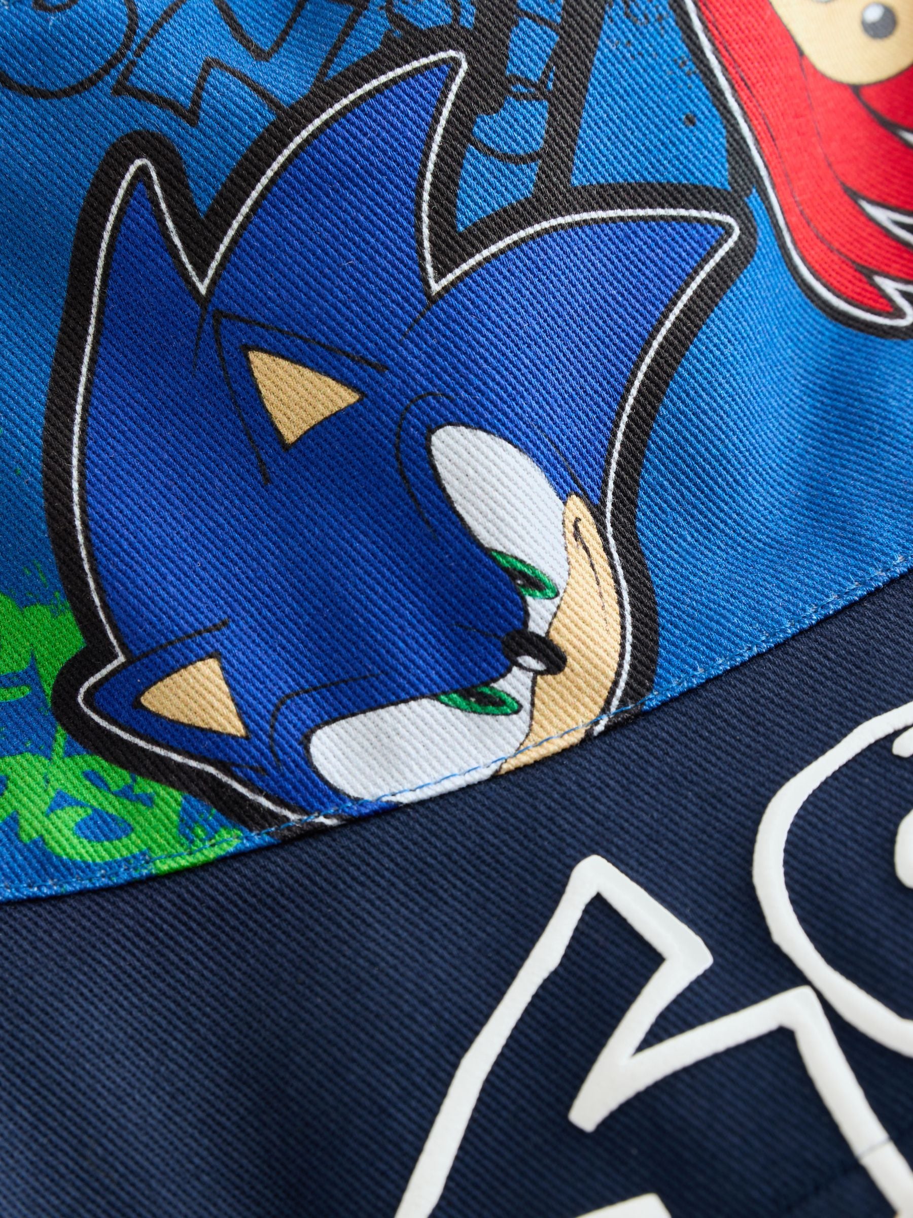 Dsiney Kidz - Blue/Black Sonic the Hedgehog Bucket Hat (3-13yrs) image 2