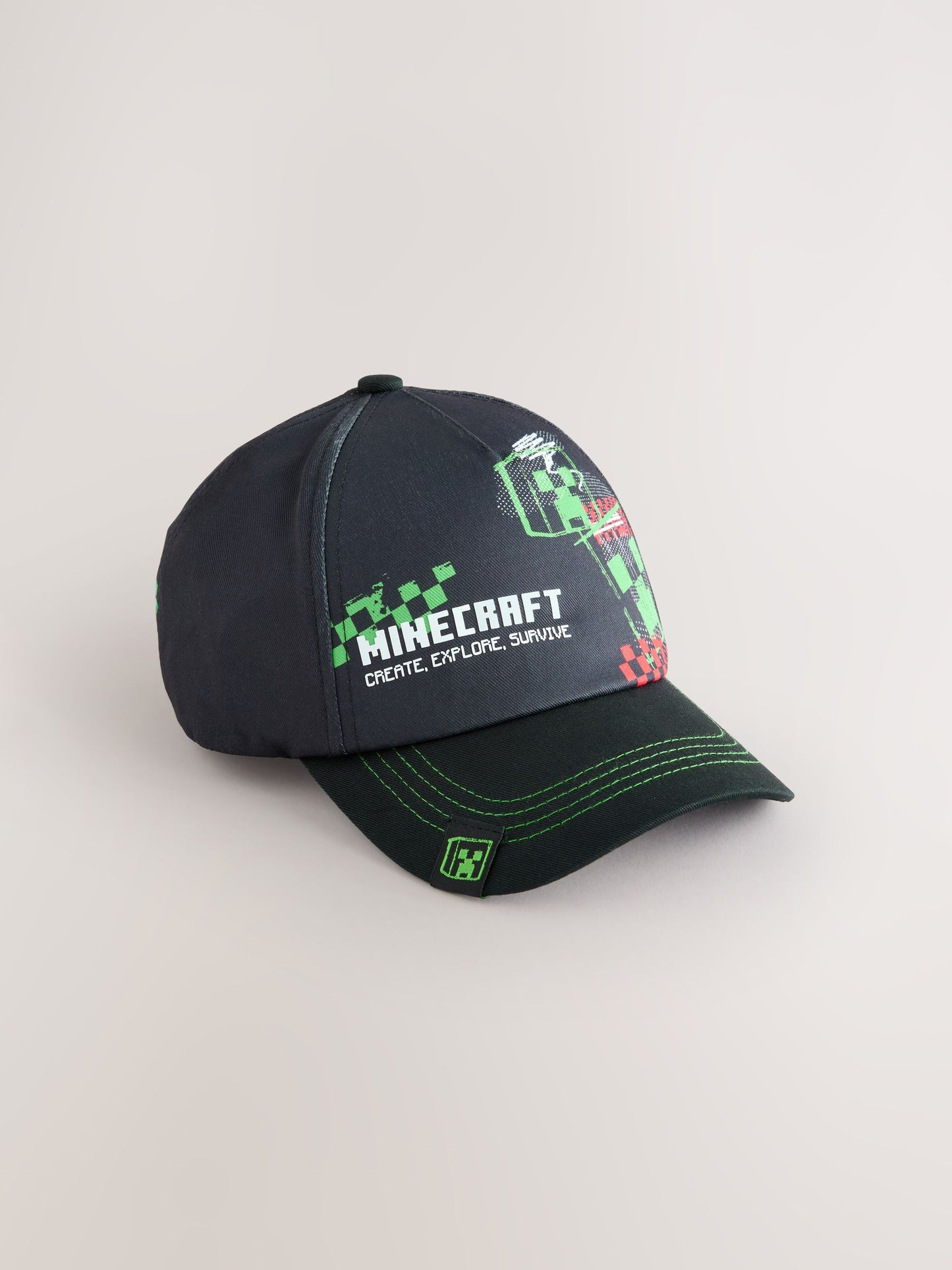 Dsiney Kidz - Black Minecraft Cotton Cap (5-13yrs) image 1