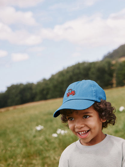 Blue Tractor Washed Denim Cap (3mths-10yrs) image 2