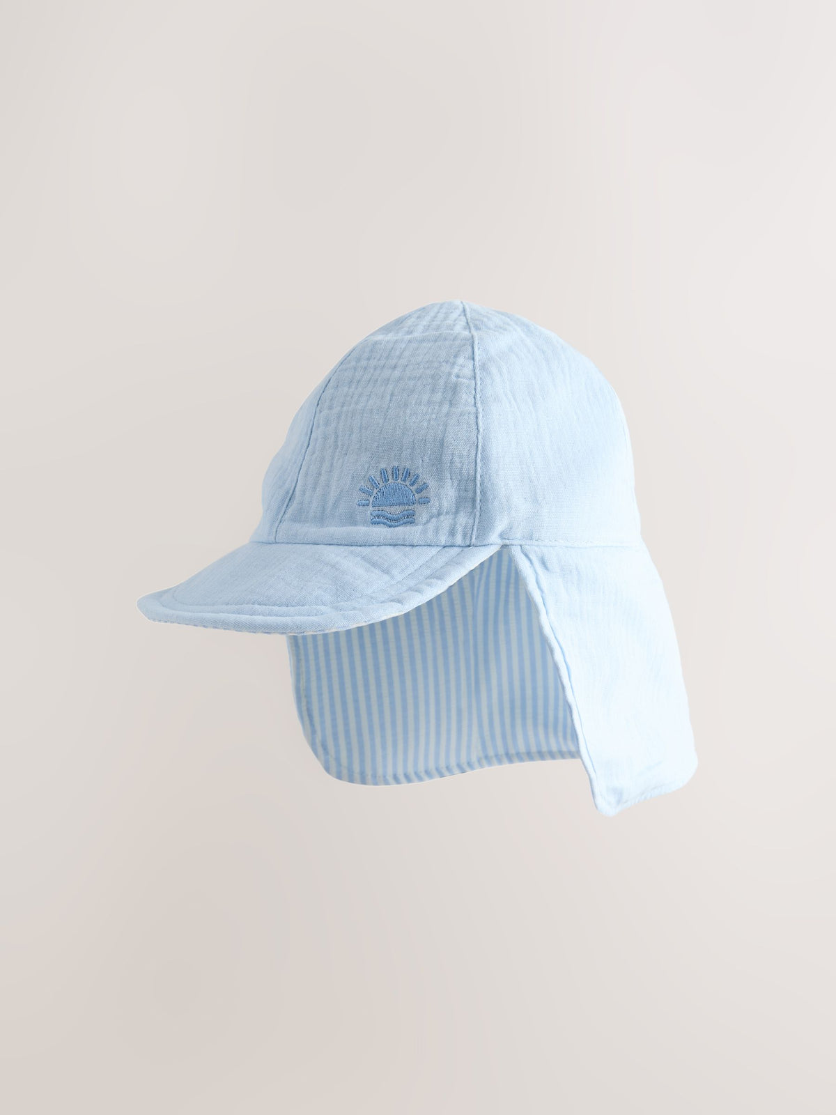 Blue/White Reversible Legionnaire Hat (3mths-10yrs) image 2