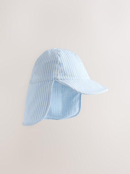 Blue/White Reversible Legionnaire Hat (3mths-10yrs) image 3