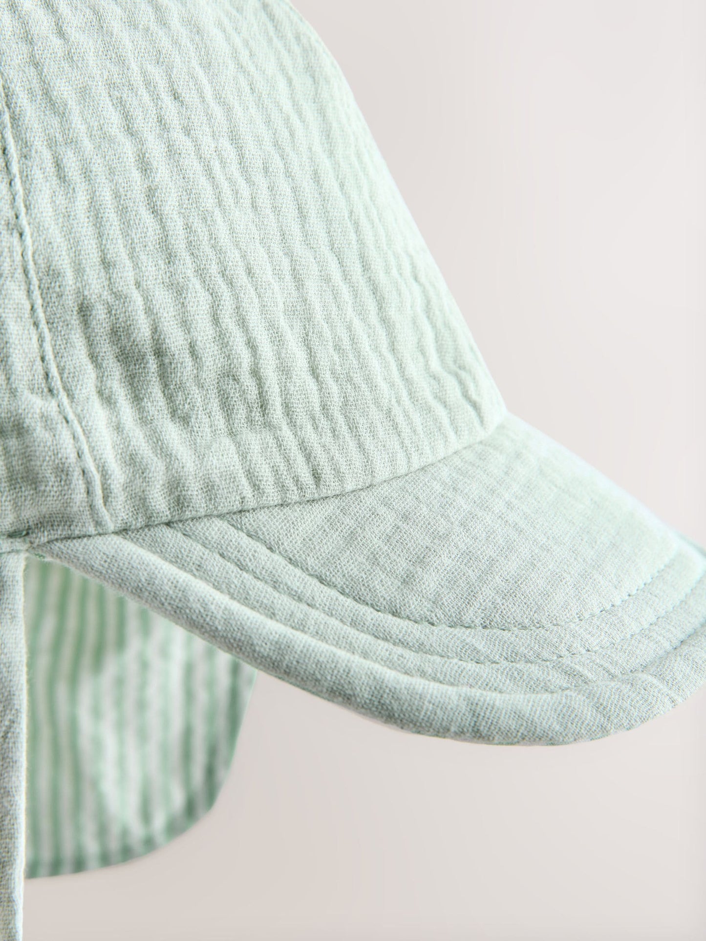 Sage Green Reversible Legionnaire Hat (3mths-10yrs) image 3