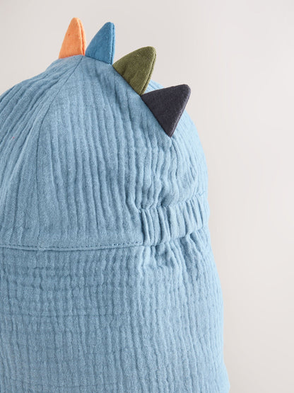 Blue Dino Spike Legionnaire Hat (3mths-6yrs) image 3