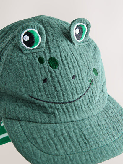 Green Frog Legionnaire Hat (3mths-6yrs) image 2