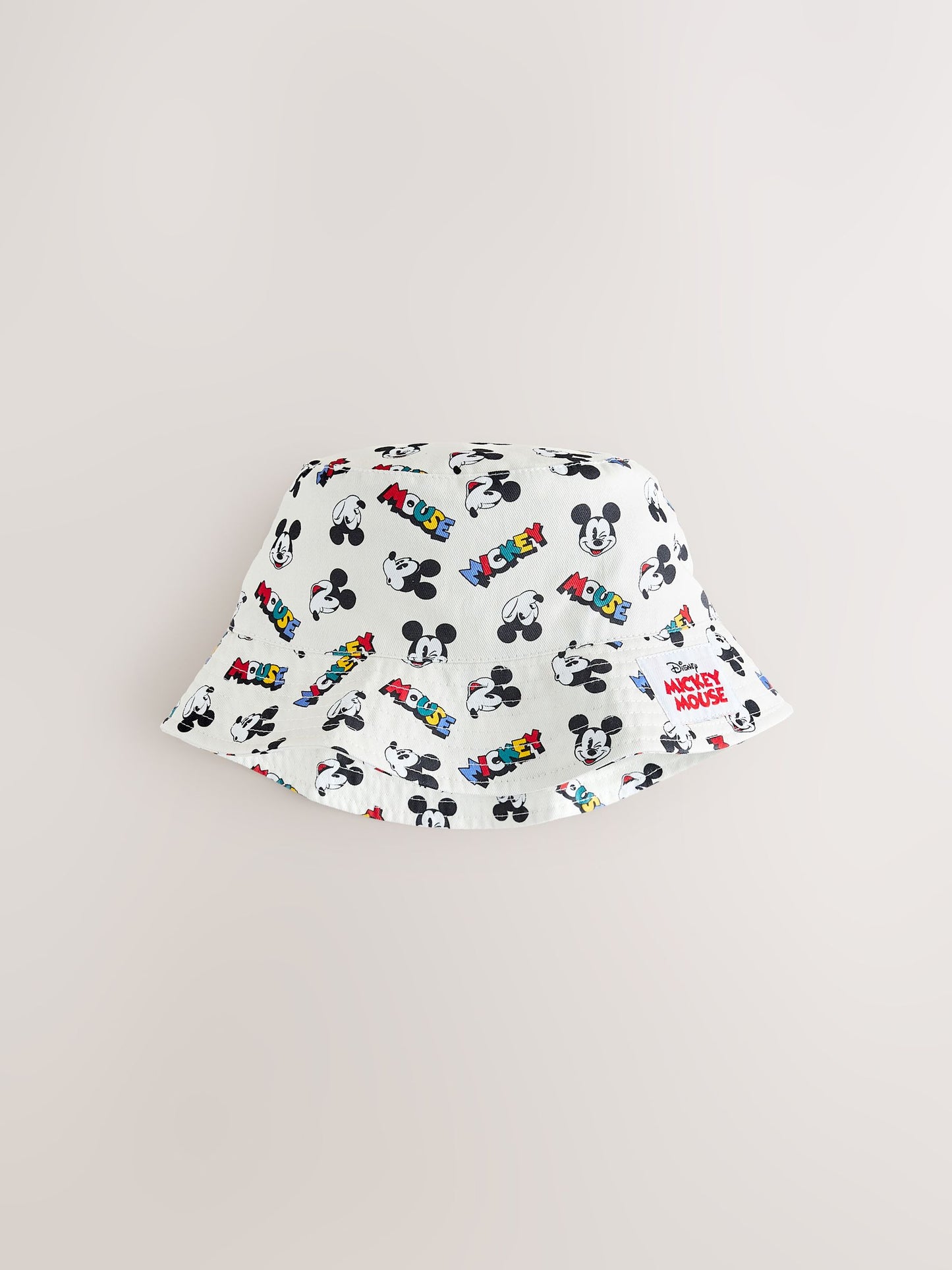 Dsiney Kidz - Ecru White All-Over-Print Mickey Mouse Bucket Hat (3mths-10yrs) image 3