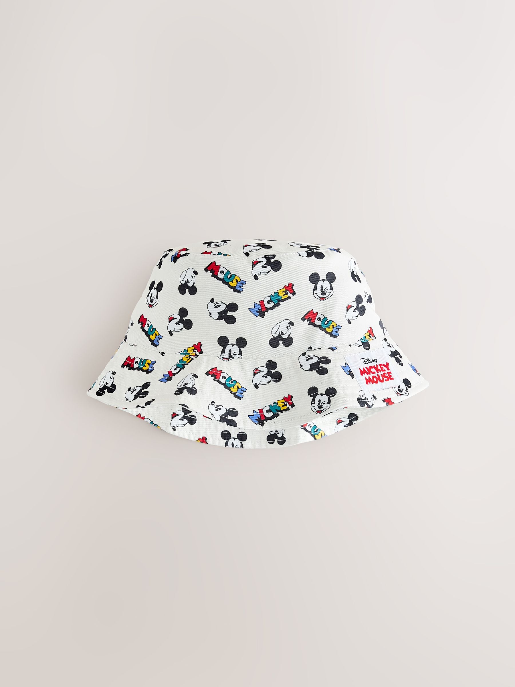 Dsiney Kidz - Ecru White All-Over-Print Mickey Mouse Bucket Hat (3mths-10yrs) image 3