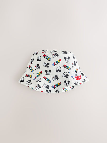 Dsiney Kidz - Ecru White All-Over-Print Mickey Mouse Bucket Hat (3mths-10yrs) image 3