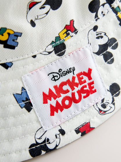Dsiney Kidz - Ecru White All-Over-Print Mickey Mouse Bucket Hat (3mths-10yrs) image 4