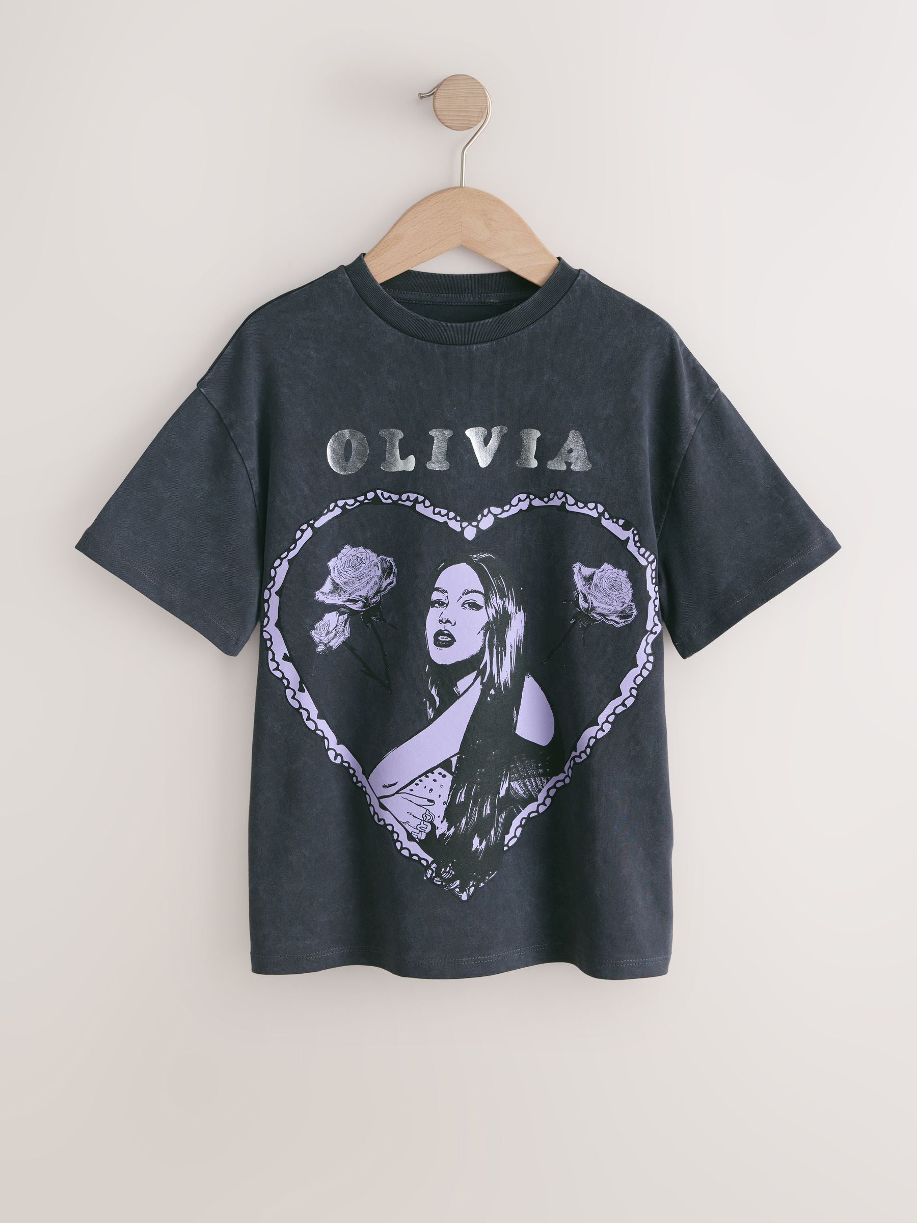 Dsiney Kidz - Grey Olivia Rodrigo Oversized T-Shirt (3-16yrs) image 5