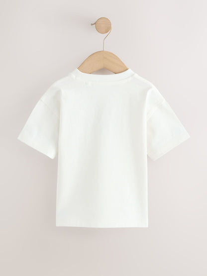 Dsiney Kidz - White Best Bro Slogan Short Sleeve Graphic T-Shirt (3mths-7yrs) image 2