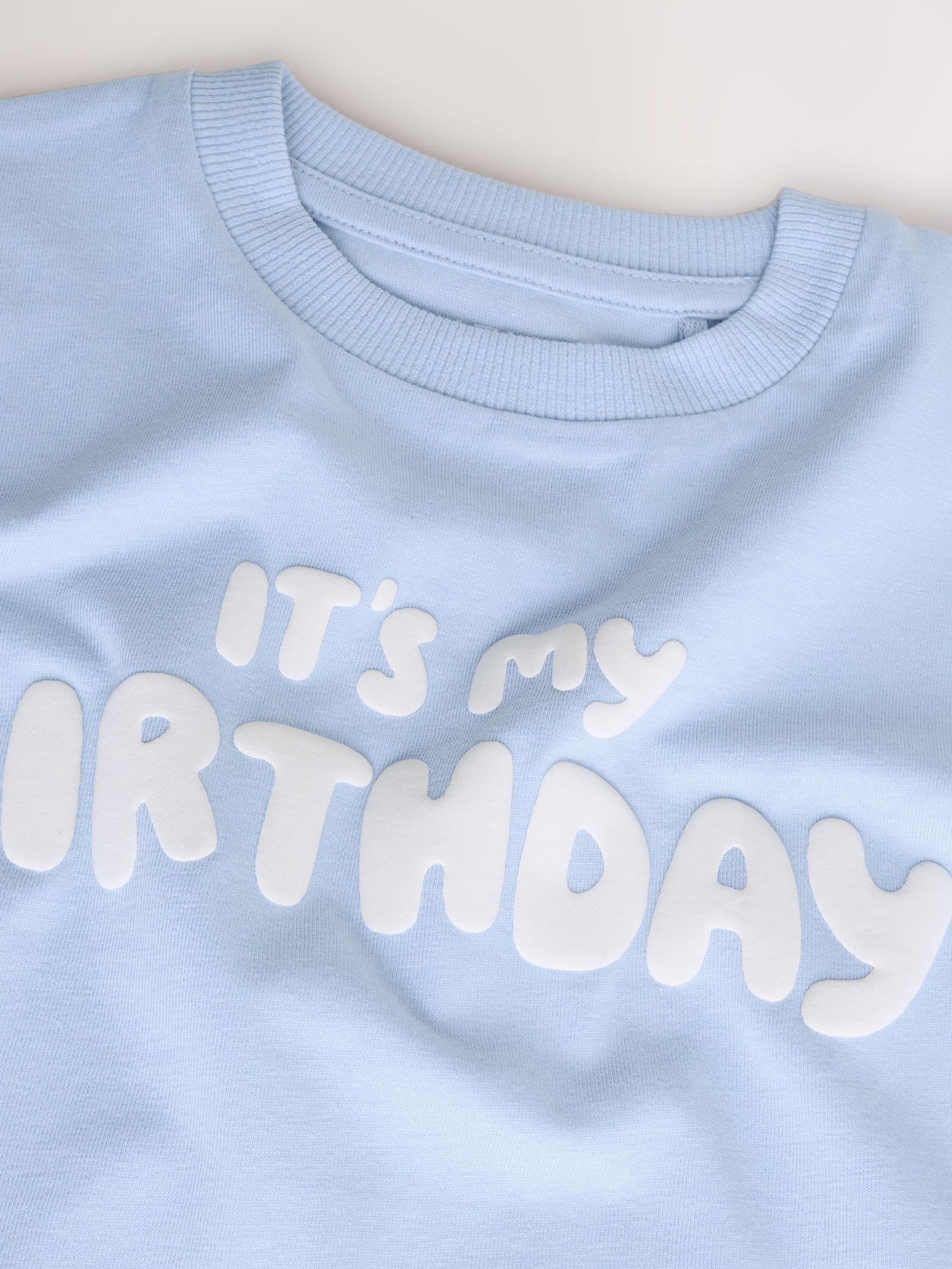 Blue It's My Birthday Short Sleeve Graphic T-Shirt (3mths-7yrs) image 3