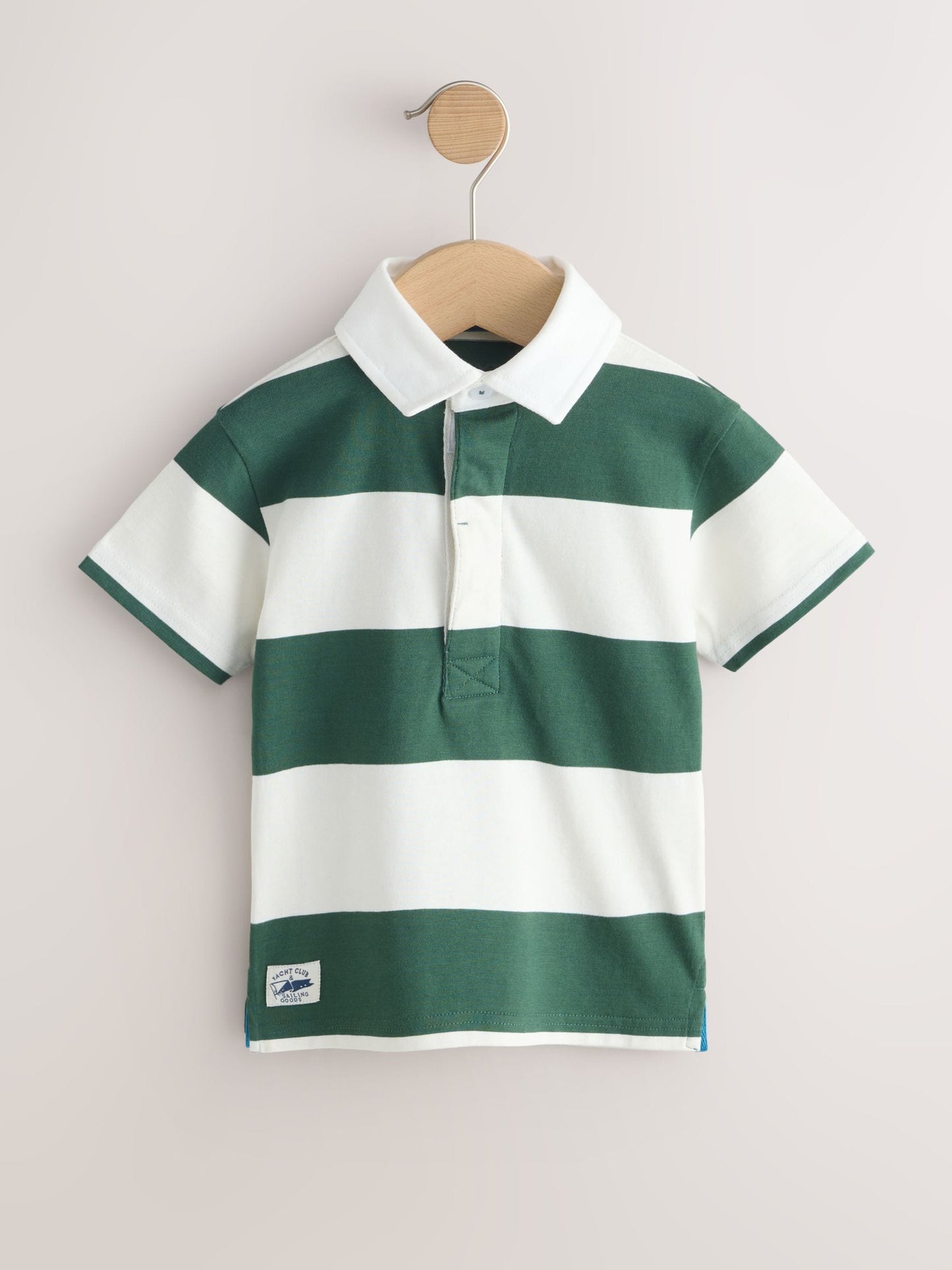 Dsiney Kidz - Green/White Short Sleeve Rugby Polo Shirt (3mths-7yrs) image 5