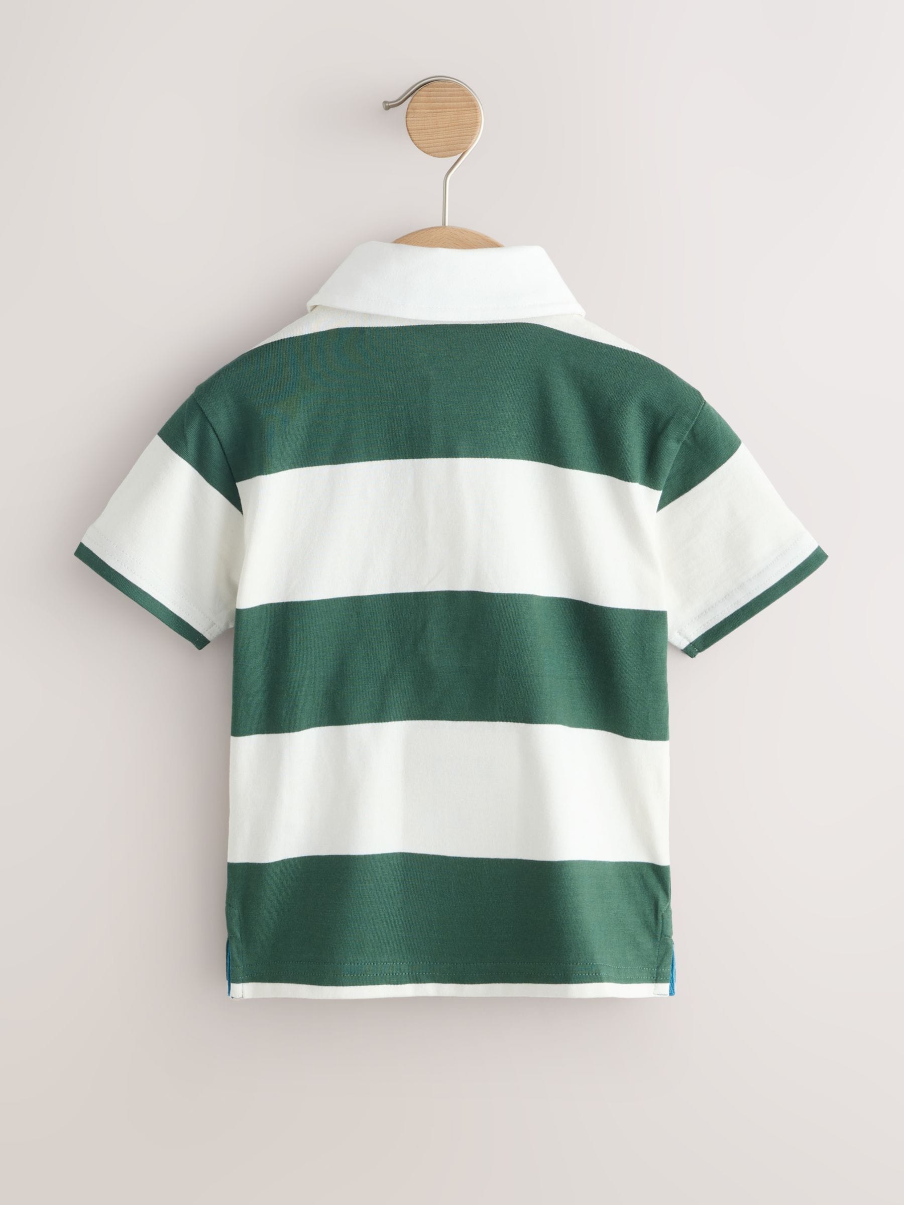 Dsiney Kidz - Green/White Short Sleeve Rugby Polo Shirt (3mths-7yrs) image 6