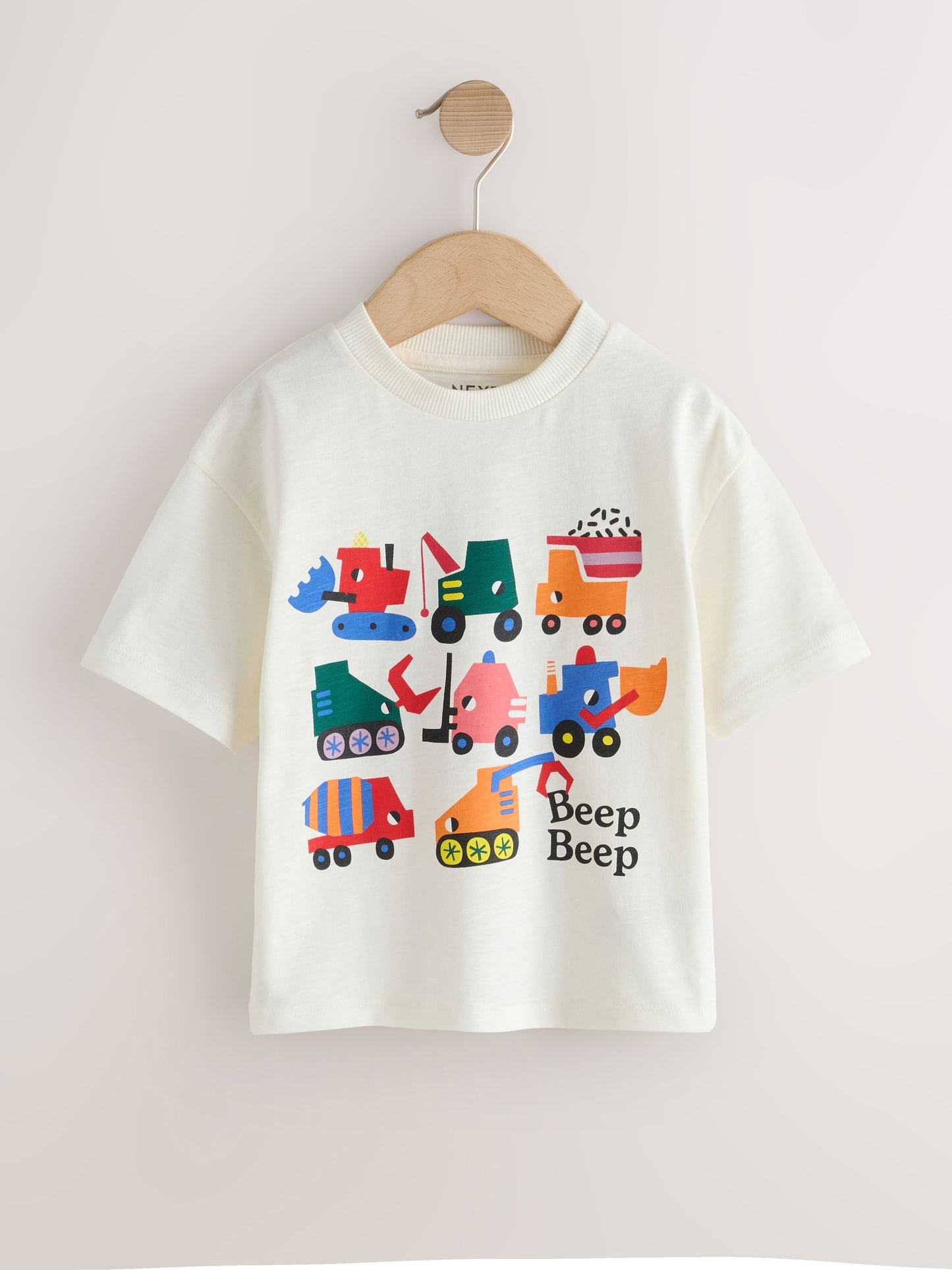 Multi Digger Short Sleeve Appliqué T-Shirts 3 Pack (3mths-7yrs) image 5