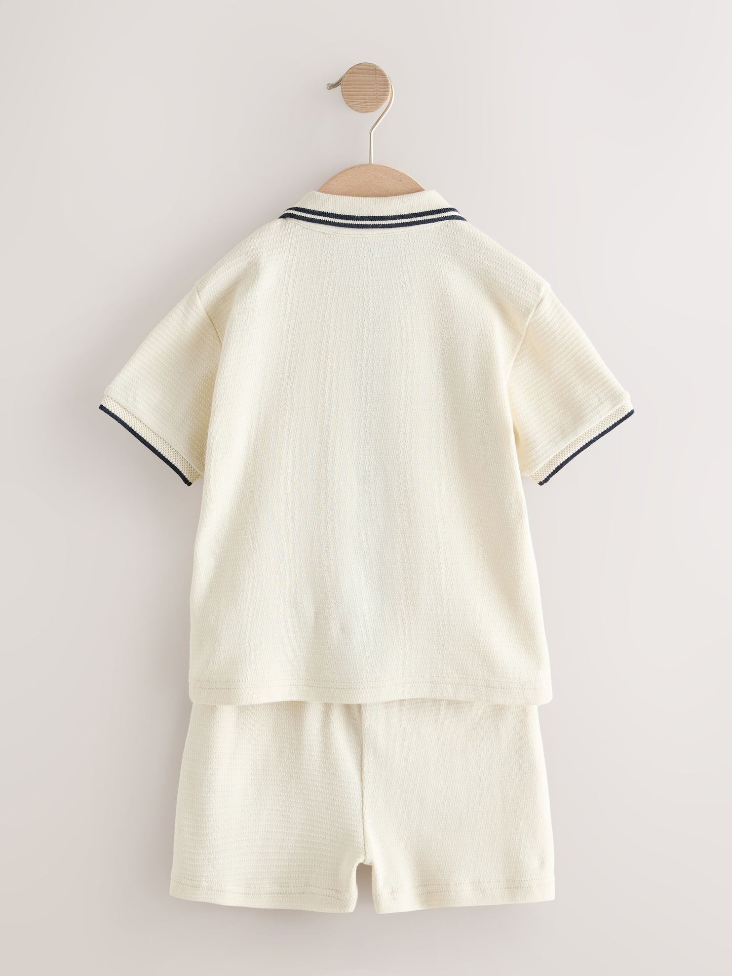 Ecru Short Sleeve Shirt and Shorts Set (3mths-7yrs) image 3