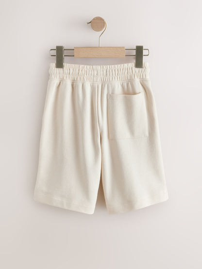 Dsiney Kidz - Ecru Loose Fit Basic Shorts (3-16yrs) image 2