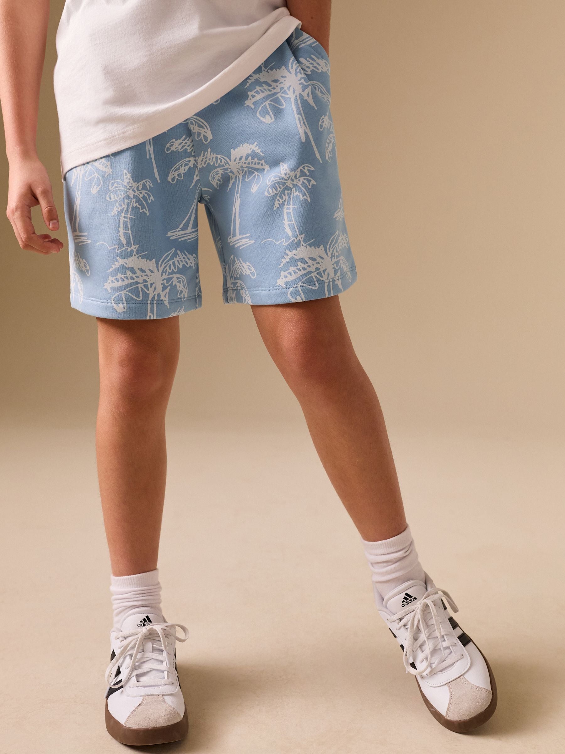 Dsiney Kidz - Blue Palm Sporty Fit Basic Shorts (3-16yrs) image 1