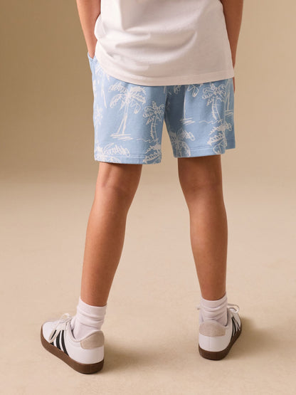 Dsiney Kidz - Blue Palm Sporty Fit Basic Shorts (3-16yrs) image 3