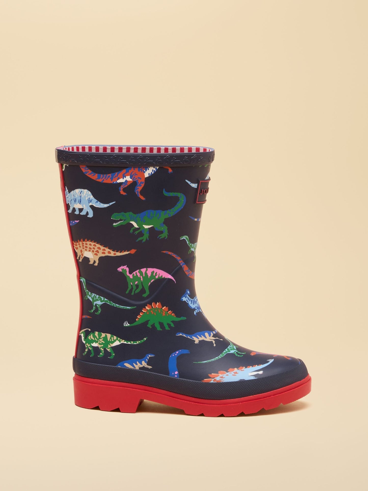 Joules Kids' Navy Dino Printed Welly image 3