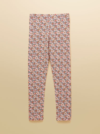 Joules Pink Girls' Horse Ditsy Printed Jersey Leggings - image 2