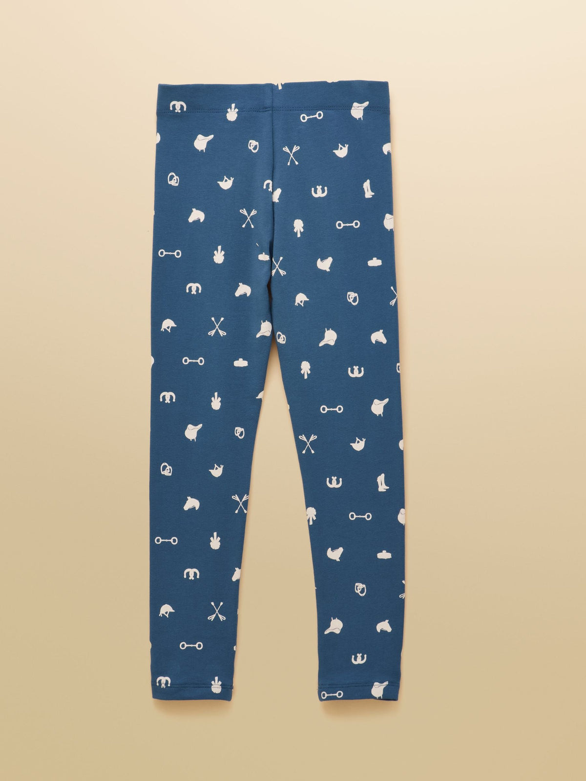 Joules Navy Girls' Horse Icon Printed Jersey Leggings - image 2