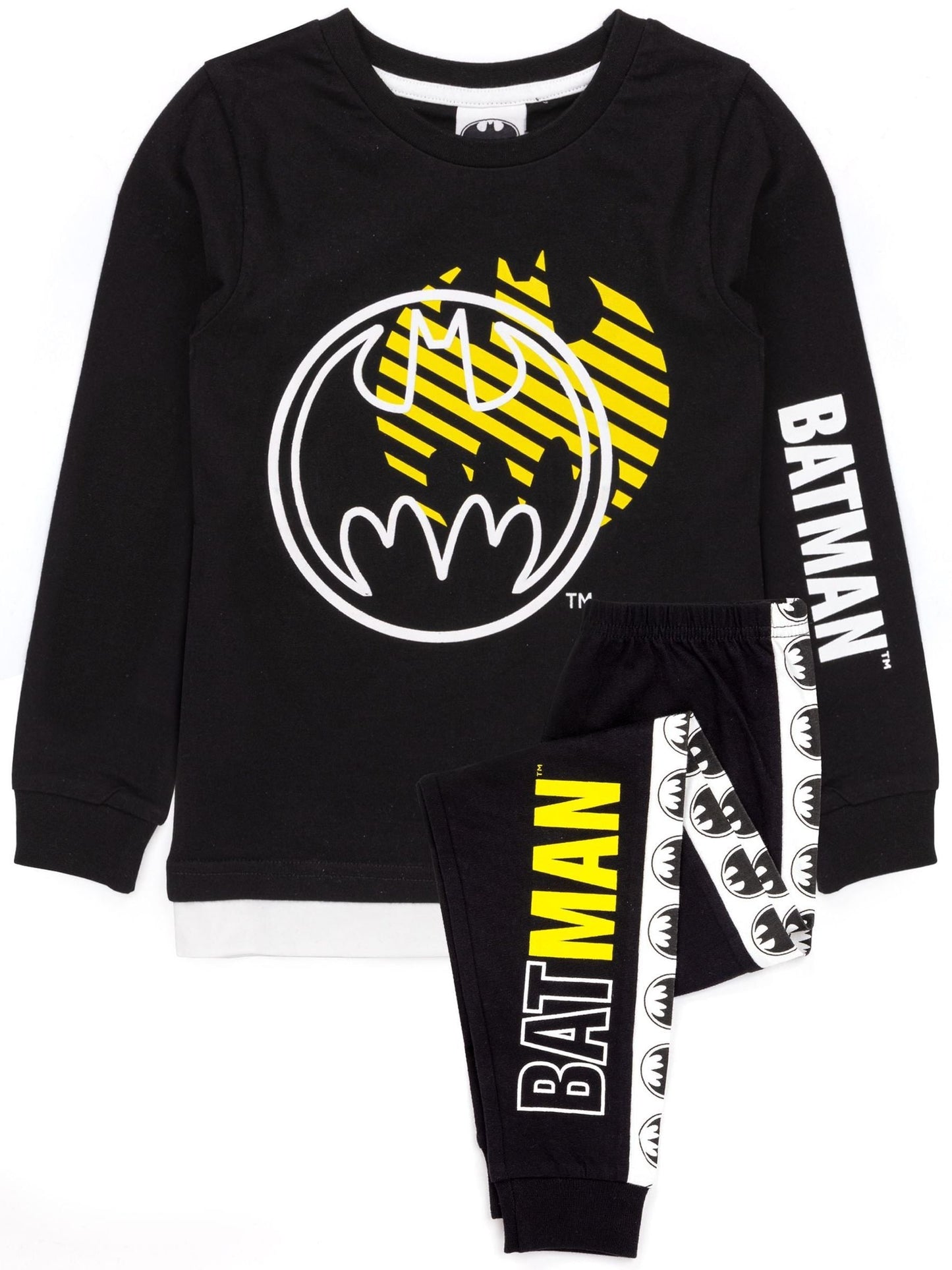 Dsiney Kidz - Vanilla Underground Black DC Comics Batman Long Sleeve Long Leg Pyjamas Set image 1