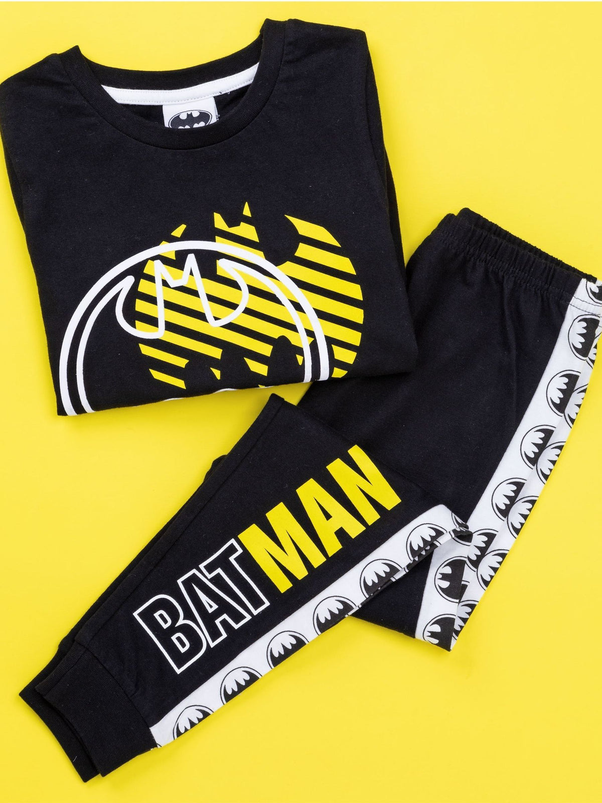 Vanilla Underground Black DC Comics Batman Long Sleeve Long Leg Pyjamas Set - image 4